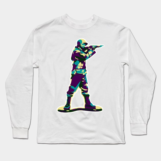 Toy soldier Long Sleeve T-Shirt by szartwork